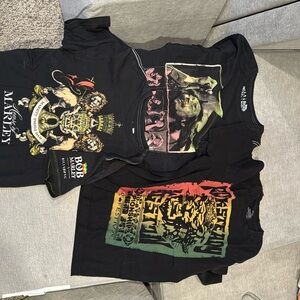 Rasta T-Shirt Bundle - Lot of 3 (Size Small)